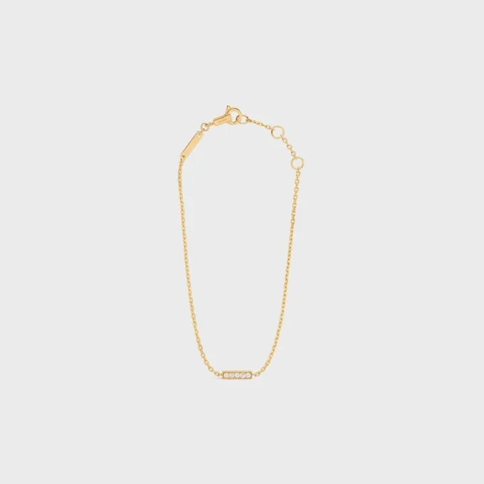 Armband från CELINE-kollektionen i gult guld och diamanter