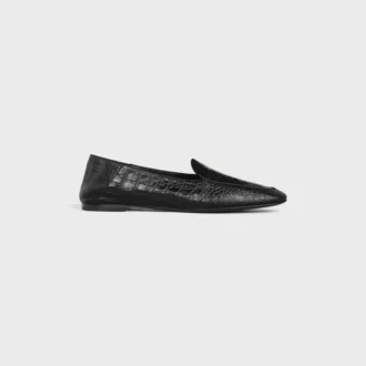 Aura Loafer i lammskinn med krokodilprägling
