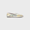 Aura Loafer i sammet med blomsterbroderi