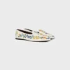 Aura Loafer i sammet med blomsterbroderi