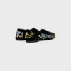Aura Loafer i sammet med blomsterbroderi
