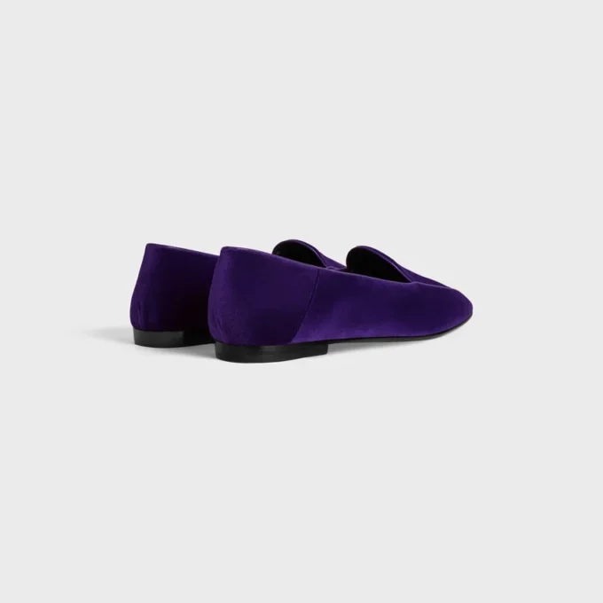 Aura Loafer med Triomphe i sammet Aura Loafer med Triomphe i sammet