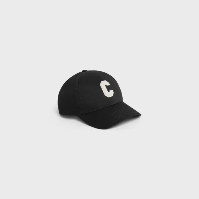 Baseballkeps med initialer i bomull