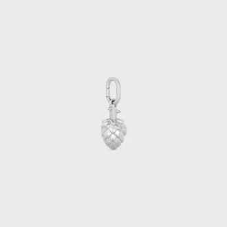 Berlock Artichoke i mässing med rodiumfinish