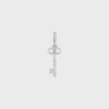 Berlock Triomphe Key i mässing med rodiumfinish Berlock Triomphe Key i mässing med rodiumfinish