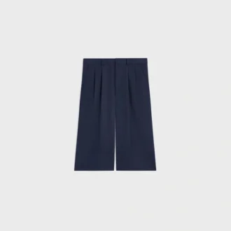 Bermudashorts i bomull och ullgabardin