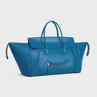 Big Smile-luggage i glansigt kalvskinn