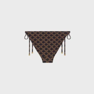 Bikinibotten i matt jersey med monogram