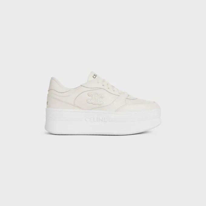 Block Wedge Sneaker i kalvskinn Block Wedge Sneaker i kalvskinn