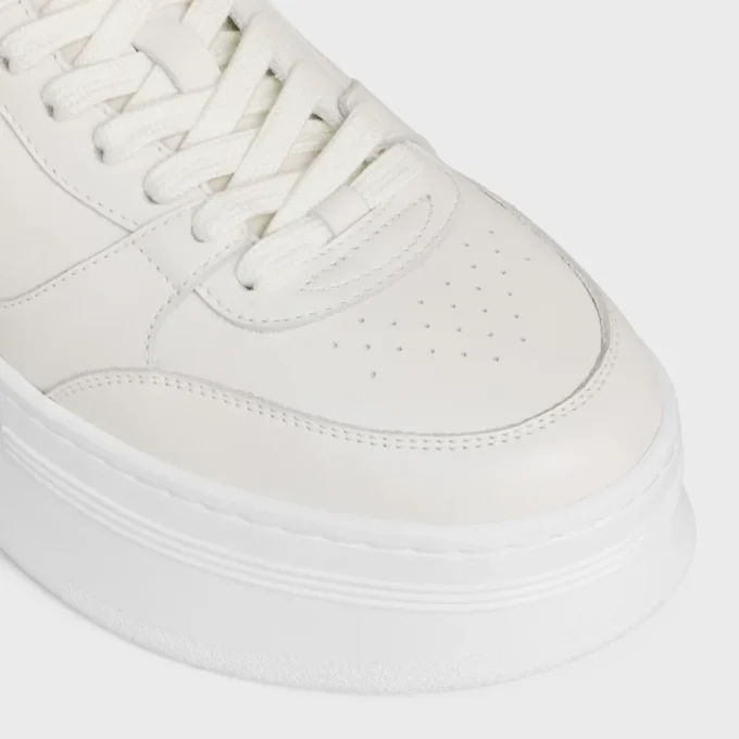 Block Wedge Sneaker i kalvskinn Block Wedge Sneaker i kalvskinn