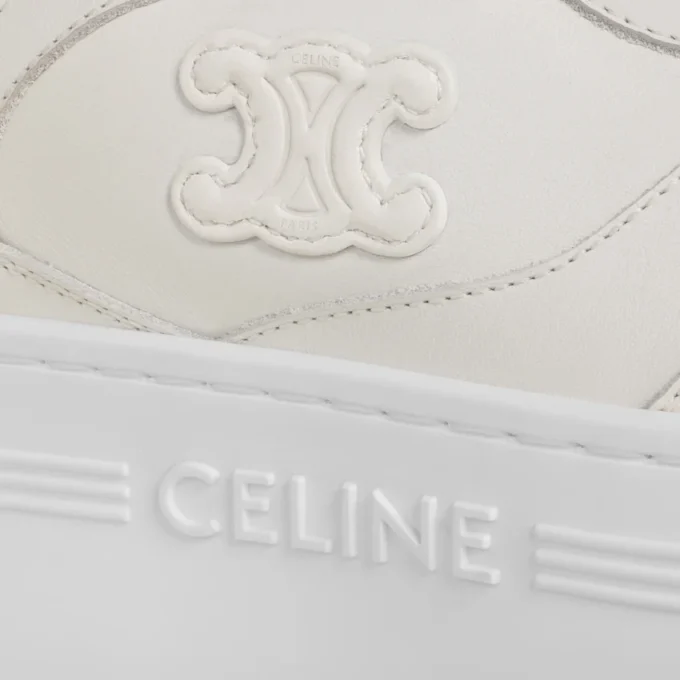 Block Wedge Sneaker i kalvskinn Block Wedge Sneaker i kalvskinn
