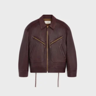 Blouson i kalvskinn