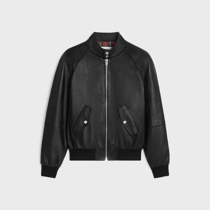 Blousonjacka med dragkedja i mjukt lammskinn Blousonjacka med dragkedja i mjukt lammskinn