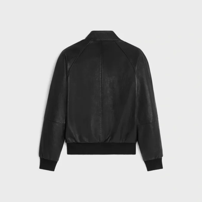 Blousonjacka med dragkedja i mjukt lammskinn Blousonjacka med dragkedja i mjukt lammskinn