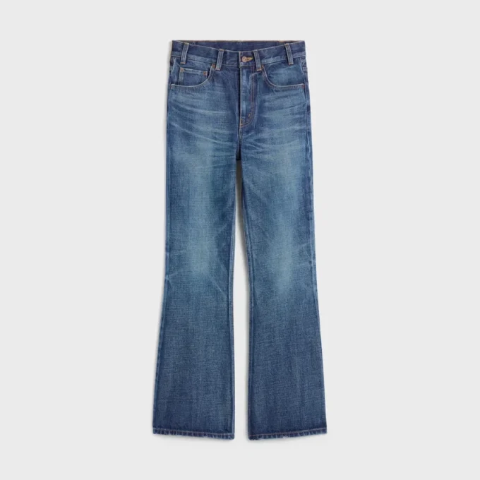 Bootcut-jeans i mörk Union Wash-denim