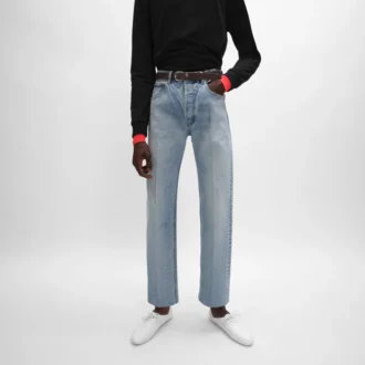 Boyfriend-jeans 001 i bomullsdenim