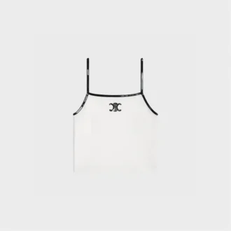 Broderad Triomphe-linne i bomullsjersey