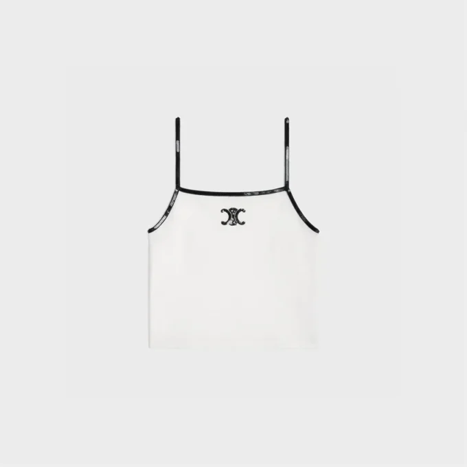 Broderad Triomphe-linne i bomullsjersey Broderad Triomphe-linne i bomullsjersey