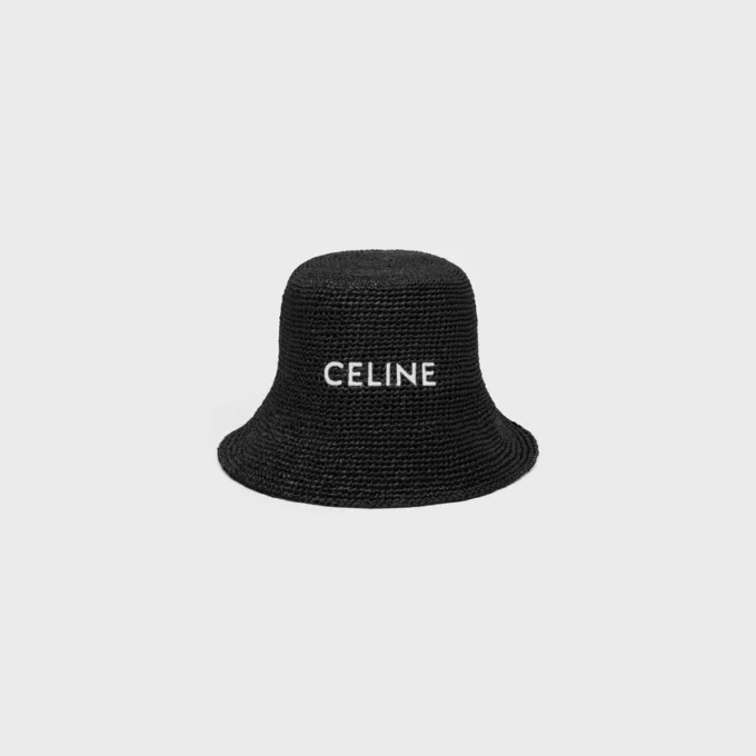 Bucket hat i raffia