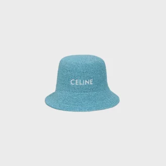 Bucket hat i raffia