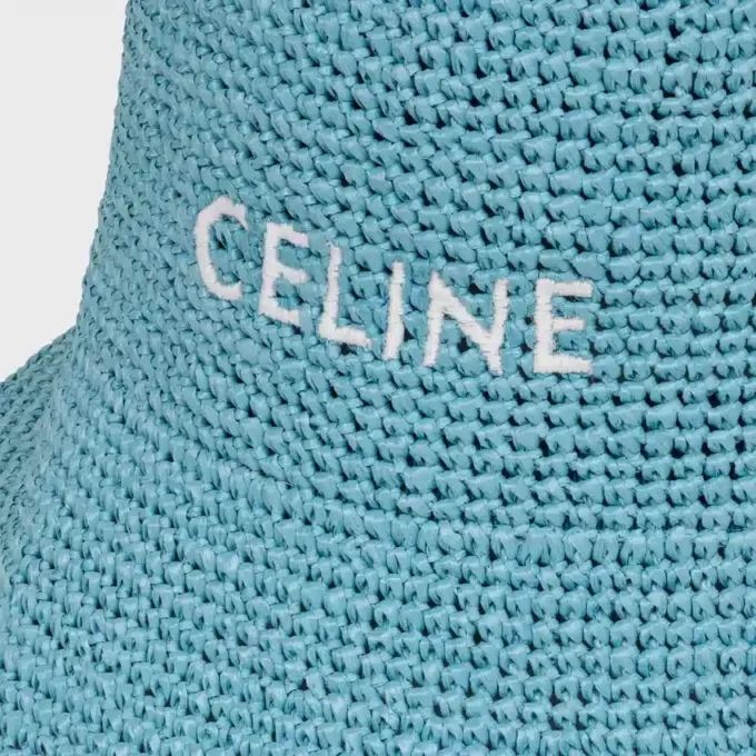 Bucket hat i raffia