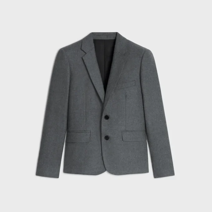 Campbell-jacka i flanelltwill