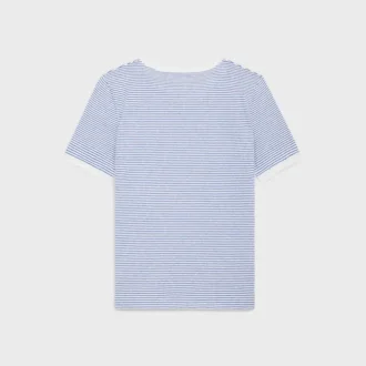 CELINE 70’S T-shirt i randig jersey