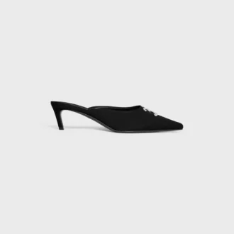 CELINE Alma Triomphe Mule i grosgrain-tyg