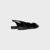 CELINE Alma Triomphe platta slingback-skor i glansigt kalvskinn