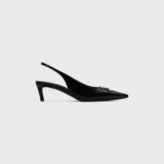CELINE Alma Triomphe Slingback i glansigt kalvskinn