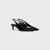 CELINE Alma Triomphe Slingback i glansigt kalvskinn