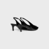 CELINE Alma Triomphe Slingback i glansigt kalvskinn