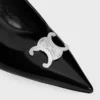 CELINE Alma Triomphe Slingback i glansigt kalvskinn