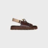 CELINE Billie Chunky Sandale i kalvskinn och textil CELINE Billie Chunky Sandale i kalvskinn och textil