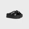 Celine Block Slide i mesh, nylon och textil med Celine-jacquard Celine Block Slide i mesh, nylon och textil med Celine-jacquard