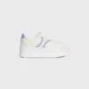 CELINE – Block-sneakers med Triomphe-mönster baktill och kilklack i kalvskinn CELINE – Block-sneakers med Triomphe-mönster baktill och kilklack i kalvskinn