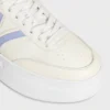 CELINE – Block-sneakers med Triomphe-mönster baktill och kilklack i kalvskinn CELINE – Block-sneakers med Triomphe-mönster baktill och kilklack i kalvskinn