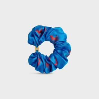 CELINE C Sulky Scrunchy i siden och mässing med guldfinish