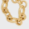 CELINE Charms Heritage Chunky-armband i mässing med guldfinish