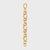 CELINE Charms Heritage Chunky-armband i mässing med guldfinish