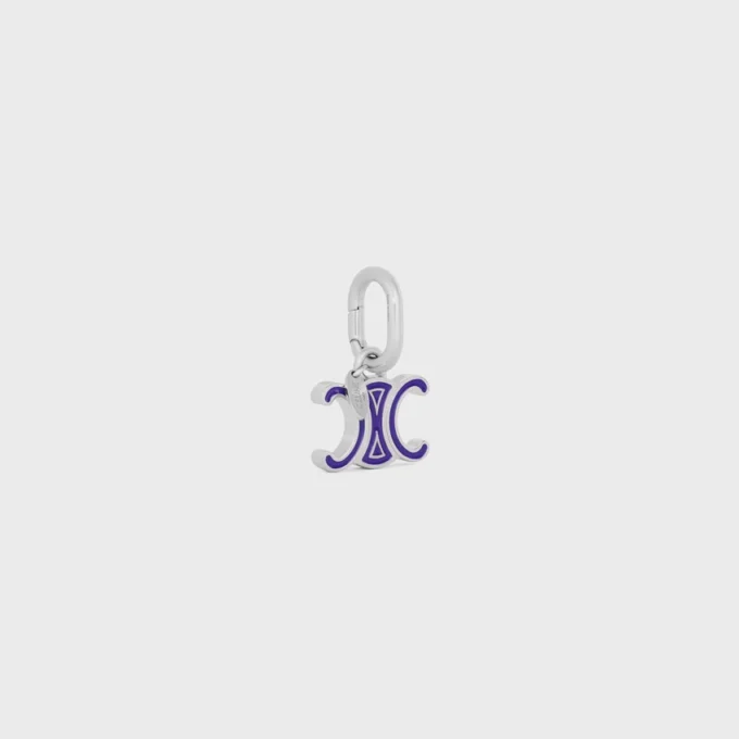 CELINE Charms Triomphe i emalj och mässing med rodiumfinish CELINE Charms Triomphe i emalj och mässing med rodiumfinish