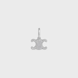 CELINE Charms Triomphe i strass och mässing med rodiumfinish