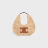Celine Classic Panier Hobo-väska i raffia och kalvskinn Celine Classic Panier Hobo-väska i raffia och kalvskinn