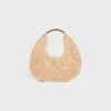Celine Classic Panier Hobo-väska i raffia och kalvskinn Celine Classic Panier Hobo-väska i raffia och kalvskinn