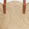 Celine Classic Panier Small Braided Triomphe i raffia och kalvskinn Celine Classic Panier Small Braided Triomphe i raffia och kalvskinn