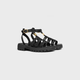 Celine Clea Triomphe gladiatorsandal i kalvskinn – vegetabiliskt garvat