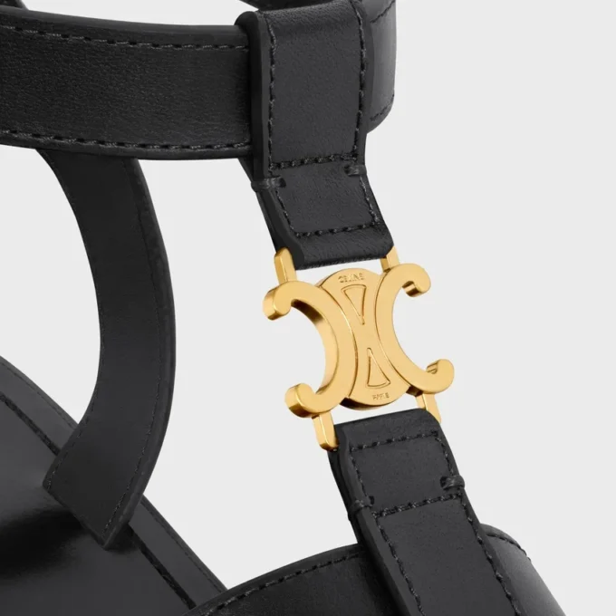 Celine Clea Triomphe gladiatorsandal i kalvskinn – vegetabiliskt garvat
