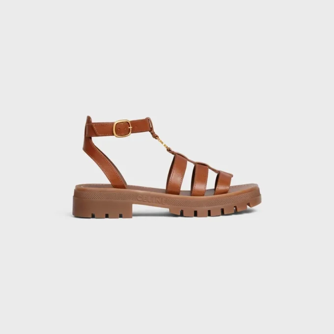 Celine Clea Triomphe-sandal i kalvskinn – vegetabiliskt garvat Celine Clea Triomphe-sandal i kalvskinn – vegetabiliskt garvat