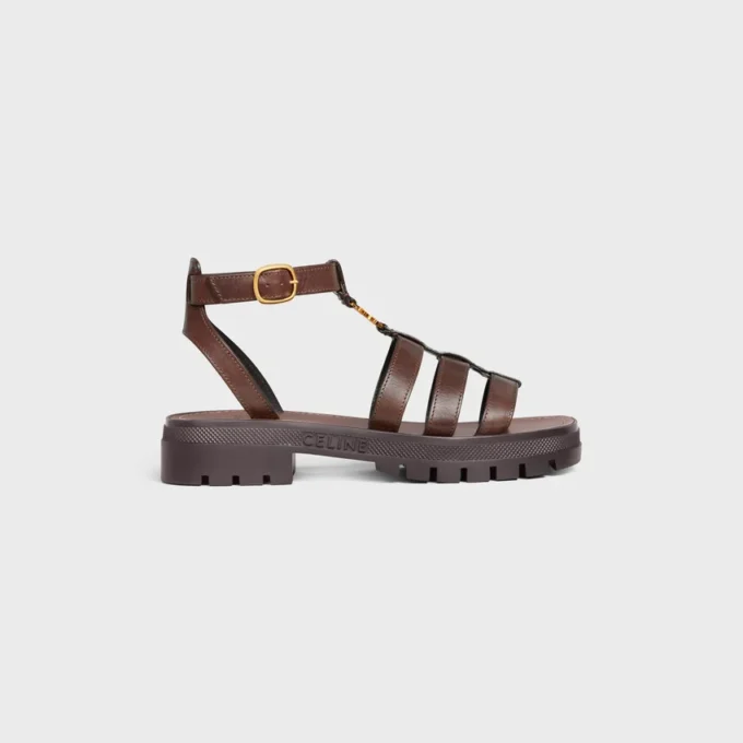 Celine Clea Triomphe-sandal i kalvskinn – vegetabiliskt garvat Celine Clea Triomphe-sandal i kalvskinn – vegetabiliskt garvat
