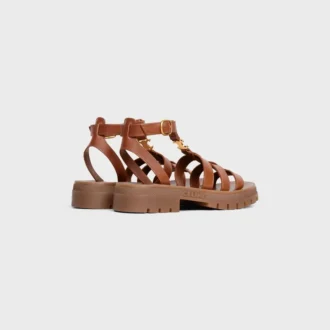Celine Clea Triomphe-sandal i kalvskinn – vegetabiliskt garvat